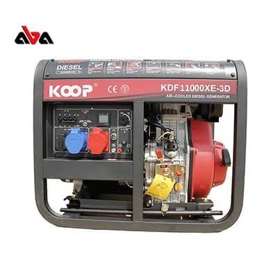 مشخصات فنی موتور برق دیزلی کوپ KDF11000- Q3D سایلنت ۱۰ کاوا سه فاز