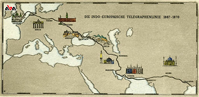 اولین خط تلگراف طولانی اروپا