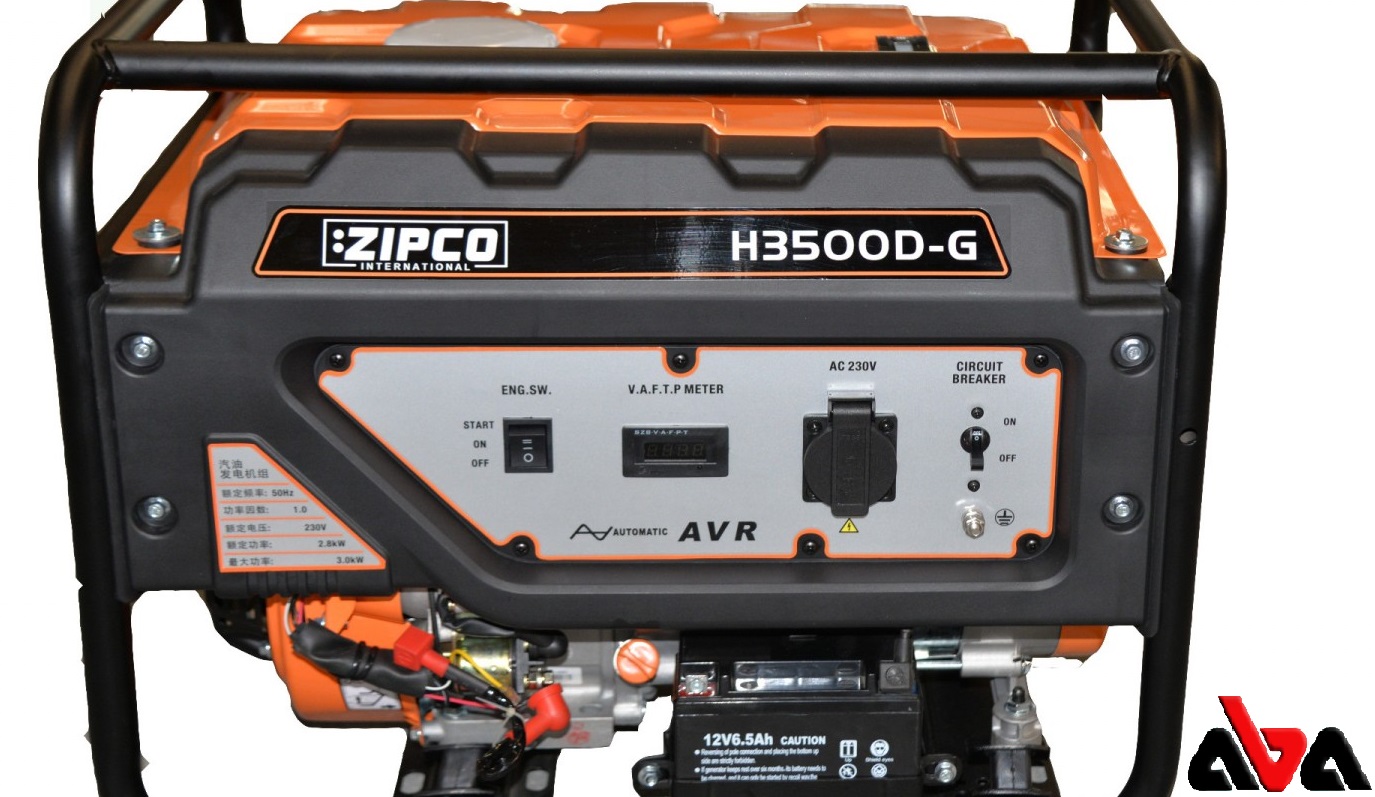 مشخصات فنی موتور برق بنزینی زیپکو مدل H3500D