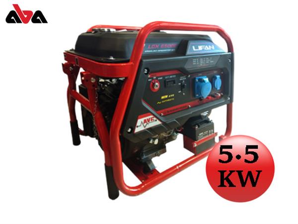 موتور برق دیزلی لیفان 5.5 کیلو وات مدل LGX-6500E0