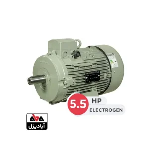 الکتروموتور الکتروژن 5.5 اسب سه فاز 1500 دور