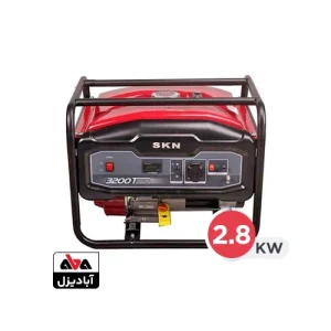 موتور برق بنزینی SKN اس&zwnj; کا&zwnj; ان 2.8 کیلووات مدل WM3200