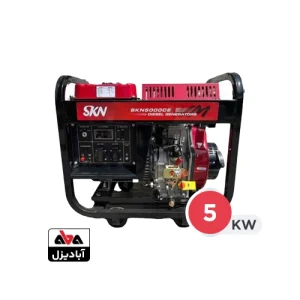 موتور برق دیزلی SKN اس کا&zwnj; ان 5 کیلووات مدل WM5000CE